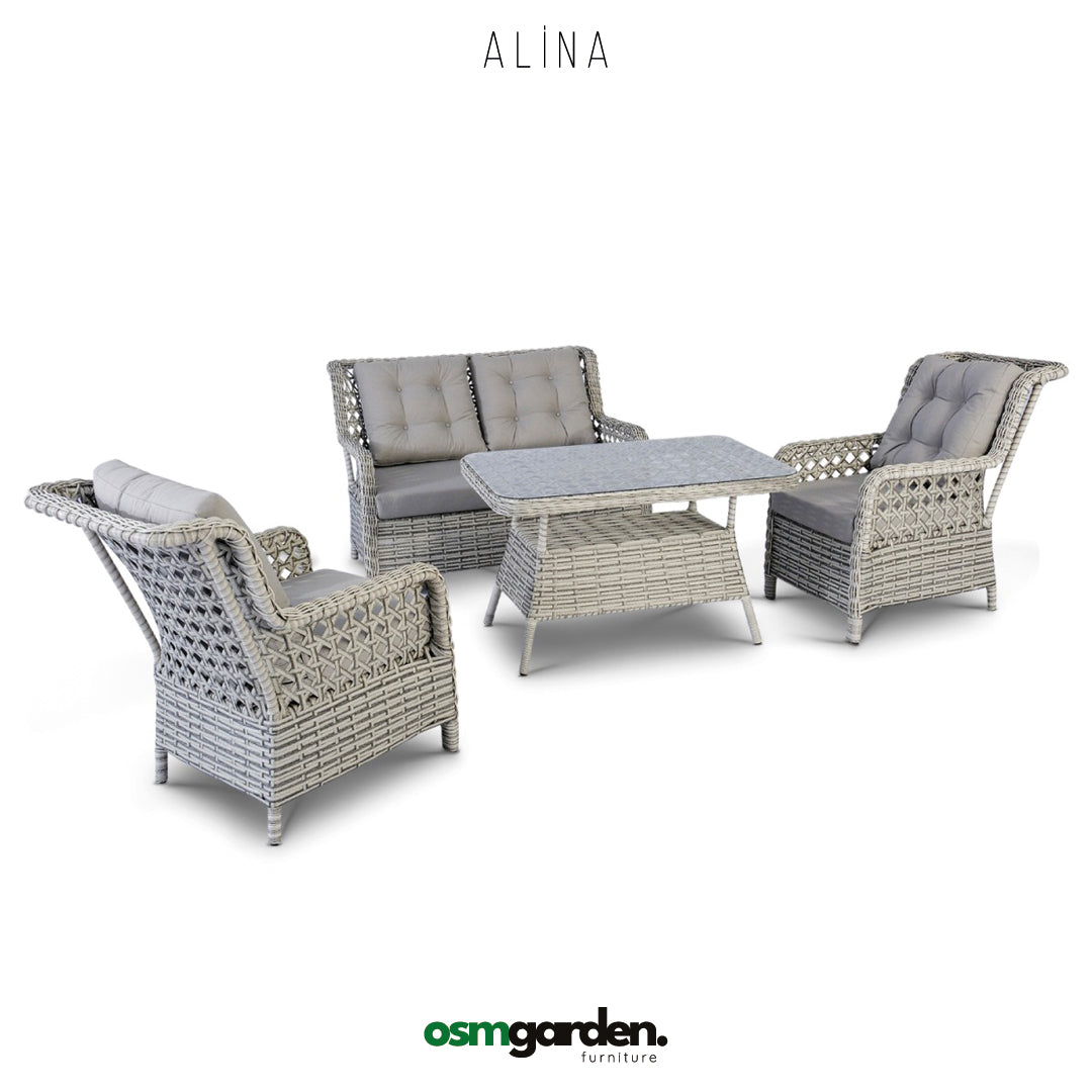 Alina Rattan Oturma Grubu | Bahçe Mobilyası
