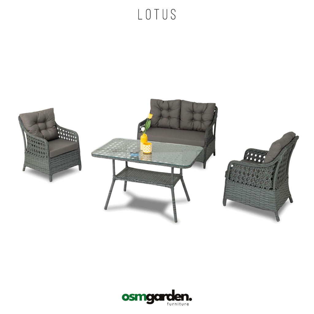 Lotus Rattan Oturma Grubu | Bahçe Mobilyası