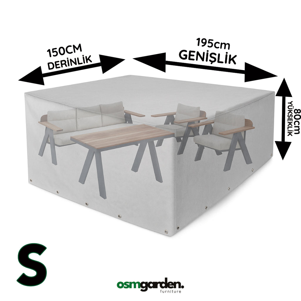 Tam Set Bahçe Mobilyası Koruma Kılıfı